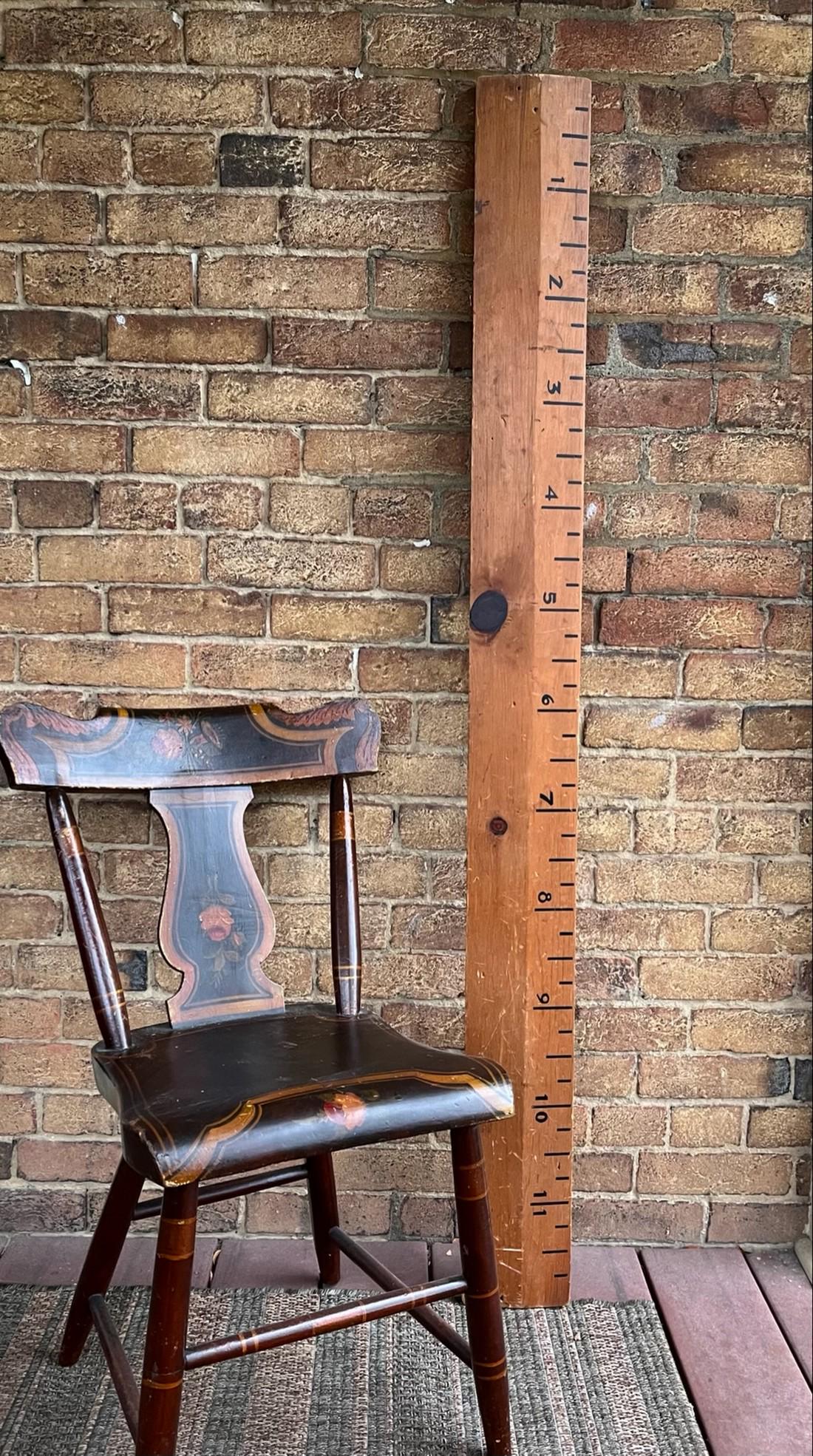 MID-20th CENTURY HANDMADE GIANT OVERSIZED RULER (1 of 3)