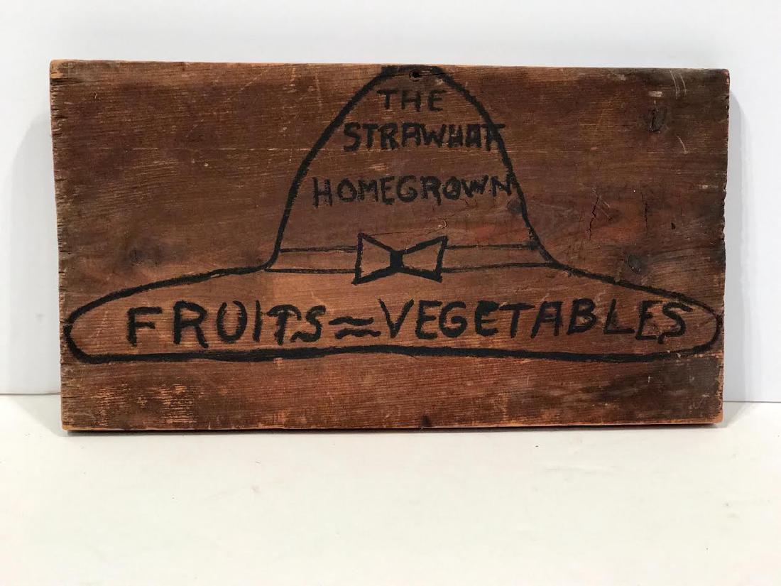 The Strawhat Homegrown Fruits - Vegetables Sign (1 of 2)