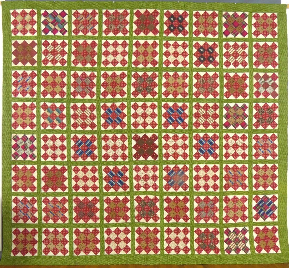 Antique, 1840's "Album Patch" Quilt, Large, Mint Unused (1 of 8)