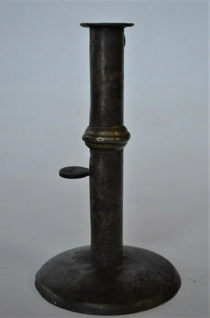 Signed Sheet Iron Hogscraper Candlestick with Wedding (1 of 8)