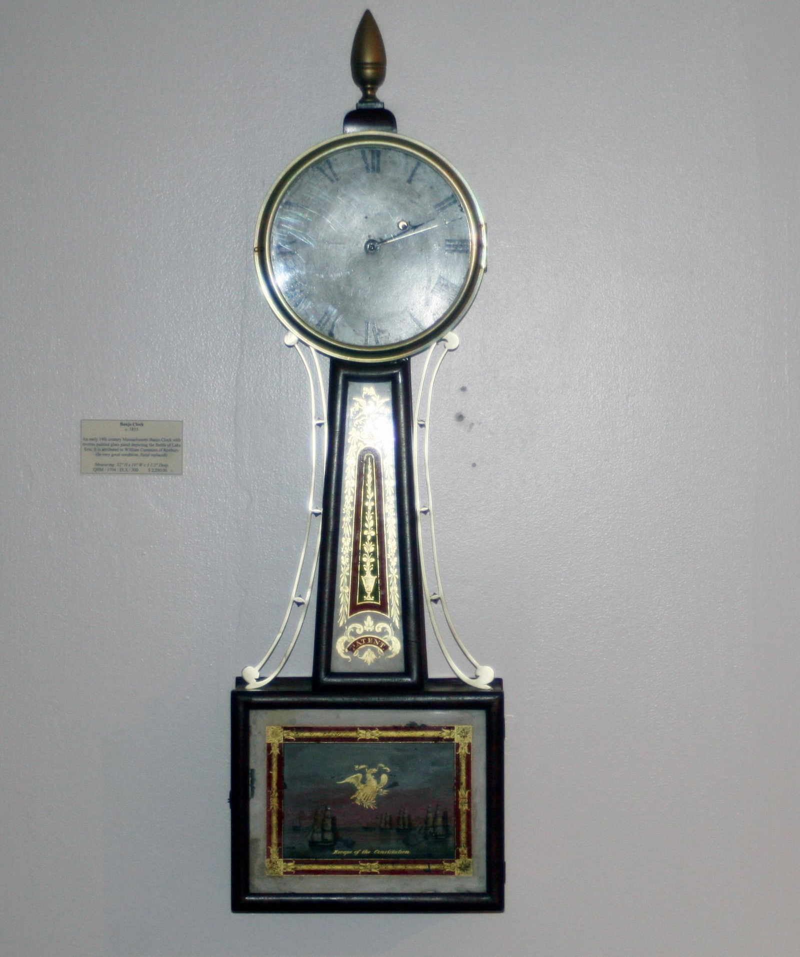 An early 19th century Massachusetts Banjo Clock with (1 of 1)