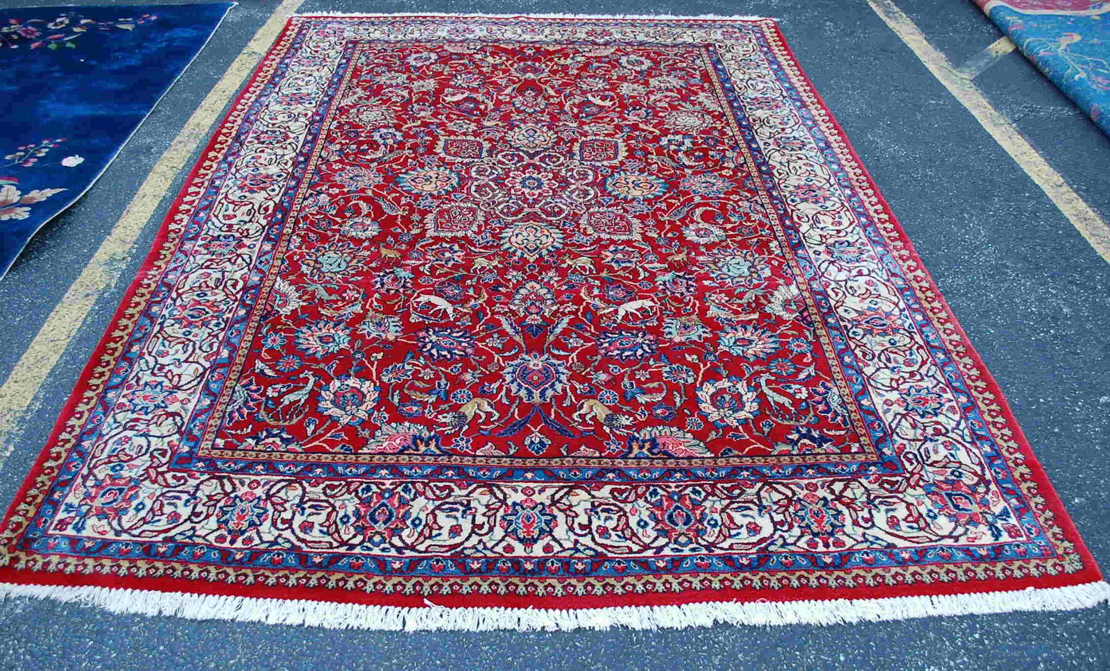 Circa 1930s ANTIQUE KURK WOOL FINE SARUK RUG 7x10.3 (1 of 13)