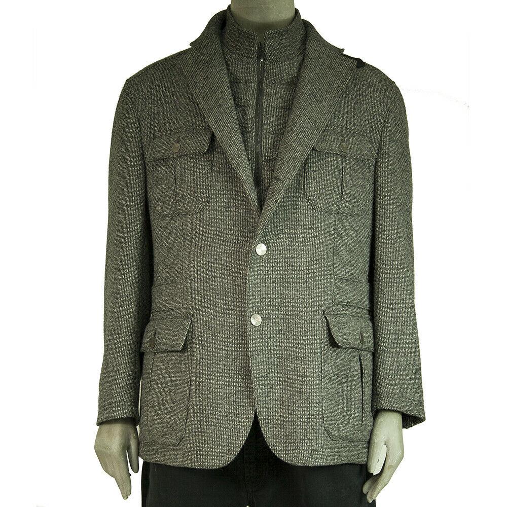 Corneliani Collection CC Gray Wool Cashmere Button (1 of 12)