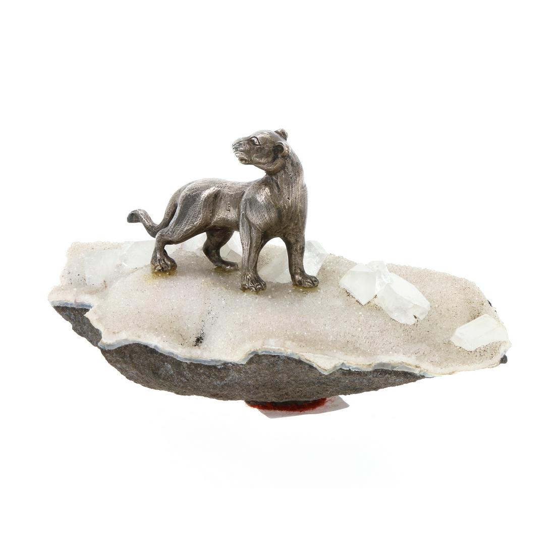 Lioness in Silver and Rock Crystal - Silver 'Luís (1 of 3)