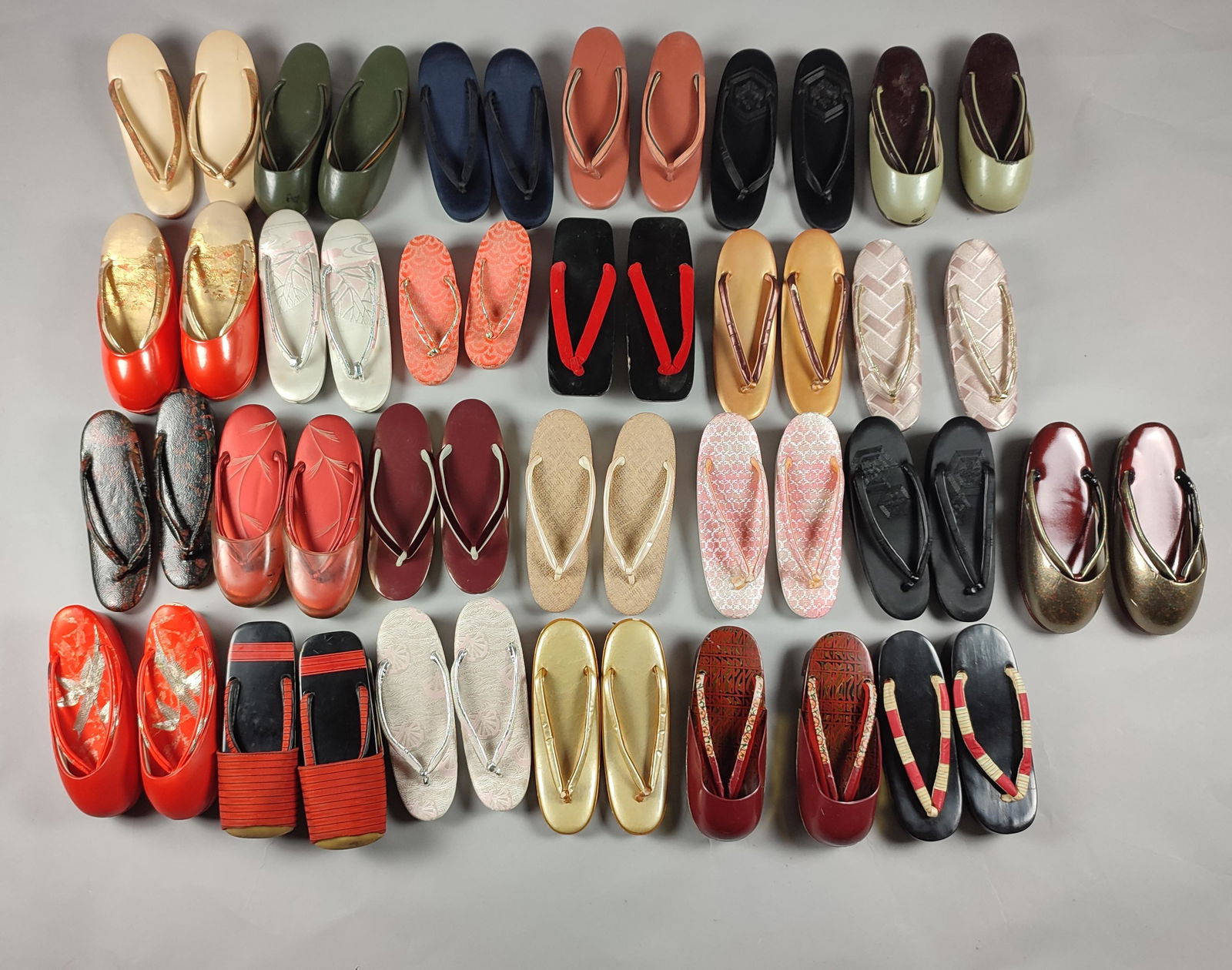 COLLECTION OF JAPANESE SHOES: Description: Collection of pre-owned japanese shoes, various size colours and materials Additional Information: We offer in house shipping - Fedex shipping =100 $; 7-10 working days to US : Europe Shi