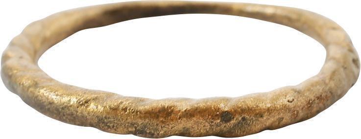 VIKING ROPED OR TWIST WEDDING RING, SIZE 9 3/4 (1 of 3)