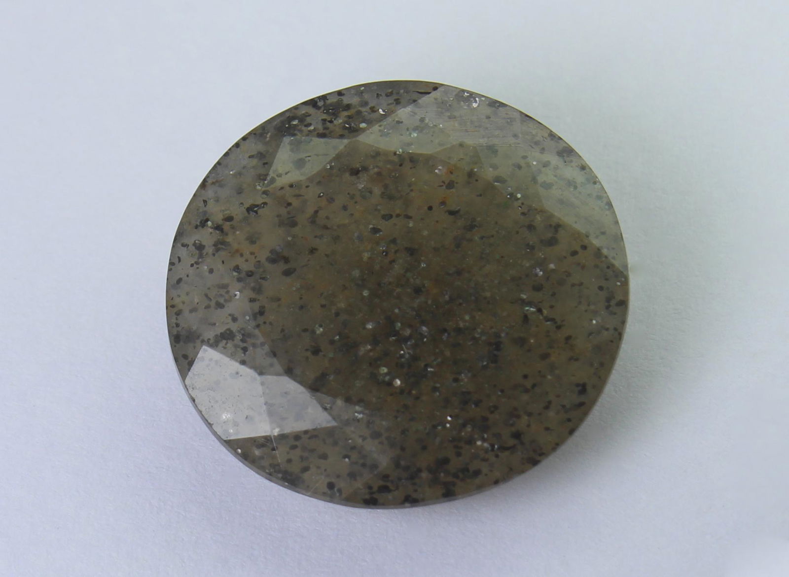 14.74 Cts Natural Black Sun Stone (1 of 2)