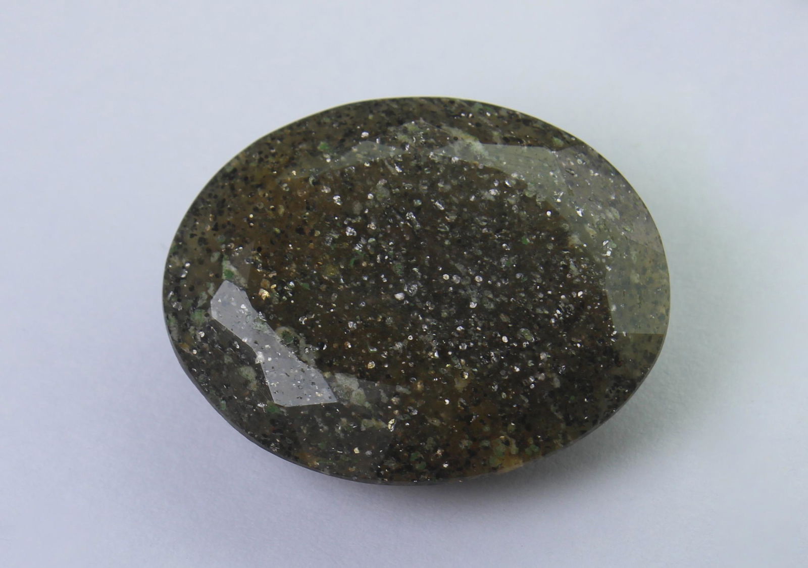 27.29 Cts Natural Black Sun Stone (1 of 3)