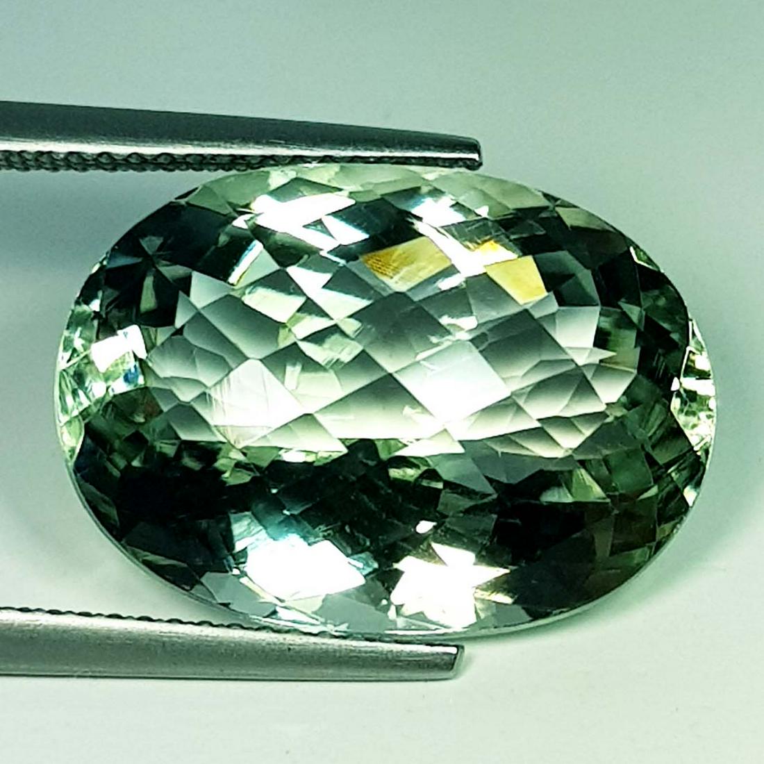 Natural Green Amethyst Oval Cut 15.24 ct (1 of 5)