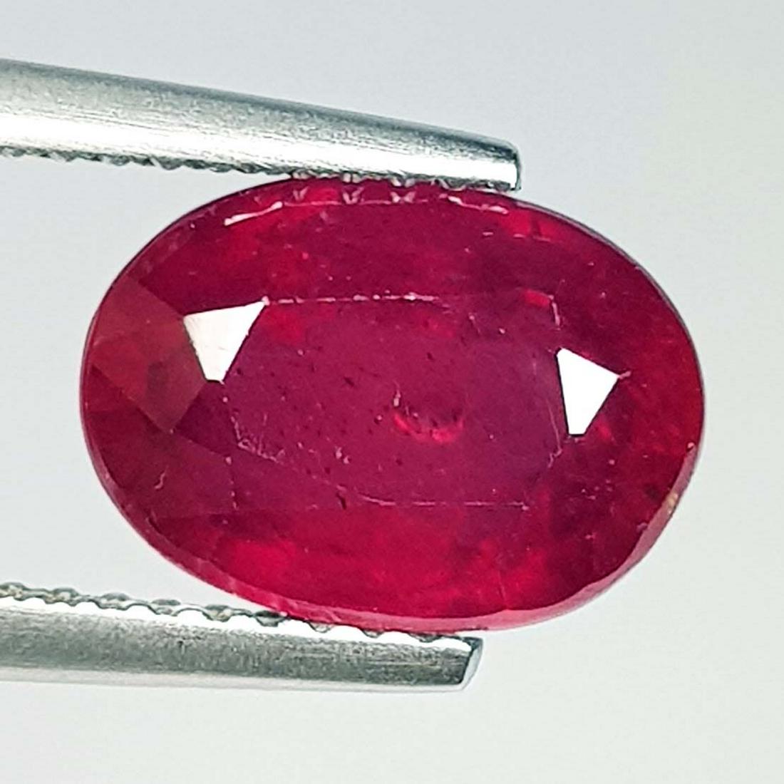 3.97 Ct  Natural Ruby Oval Cut (1 of 5)