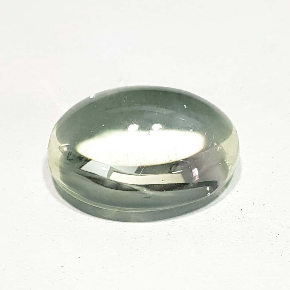 Natural Green Amethyst Oval Cabochon 18.45 Ct (1 of 5)