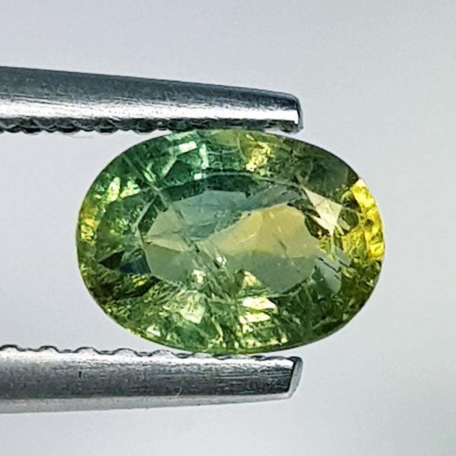 1.14 ct Natural Green Sapphire: No Reserve! Title: 1.14 ct Natural Green Sapphire Color/Clarity: VS Carat Weight: 1.14 Dimensions: 7.00 x 5.10 x 3.40 Additional Information: Oval - Burma Shipping: Domestic: Flat-rate of $7.00 to a