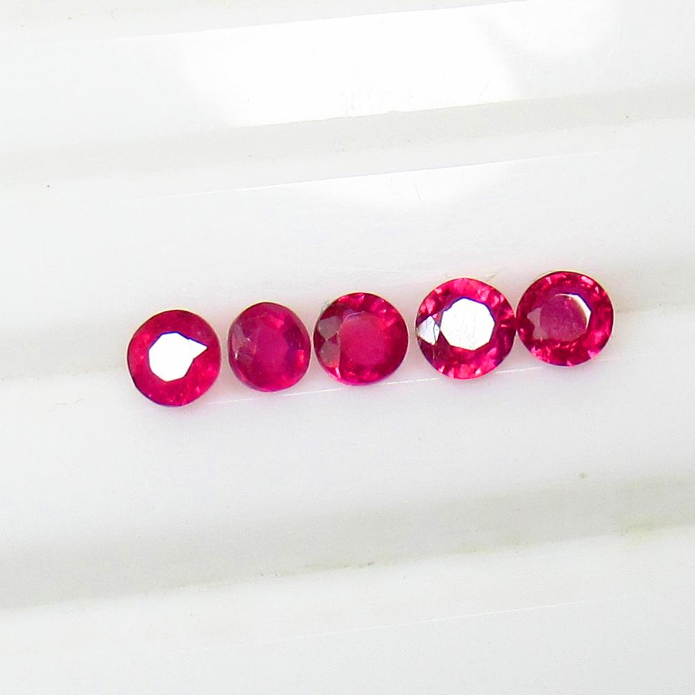 1.33 Ct Natural 5 Mozambique Red Ruby Jewellery Set (1 of 3)