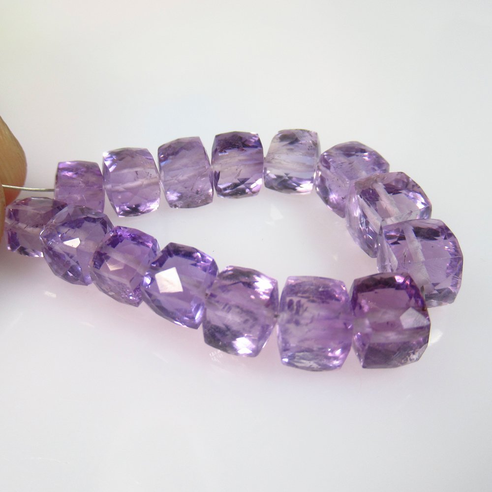 32.45 Ct Natural 15 Drilled Purple Amethyst Square (1 of 2)