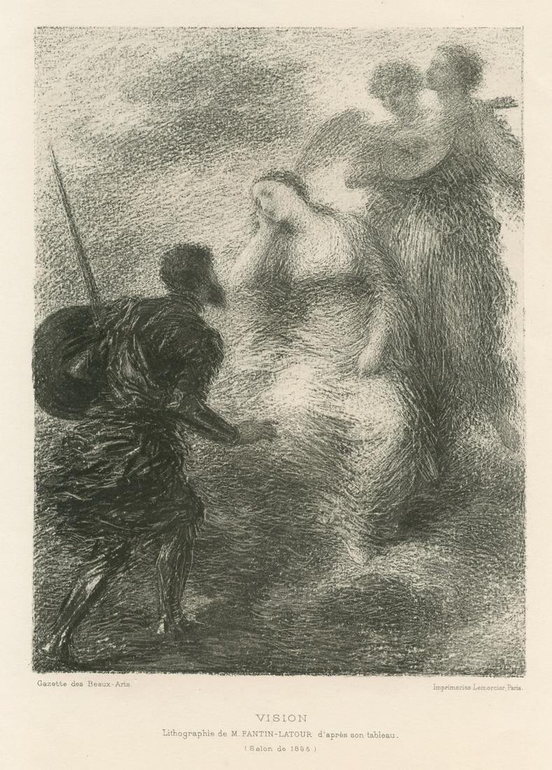 Henri Fantin-Latour original lithograph "Vision" (1 of 1)