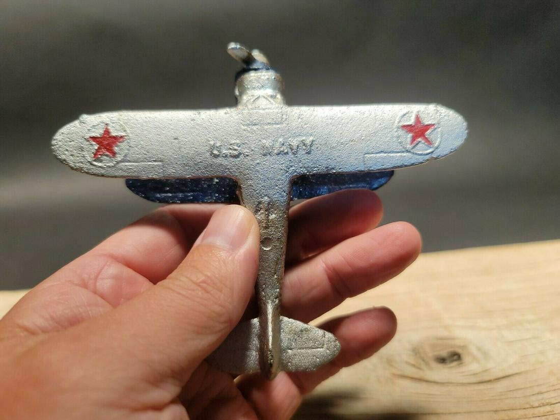 Cast Iron US Navy Airplane Toy Plane (1 of 12)