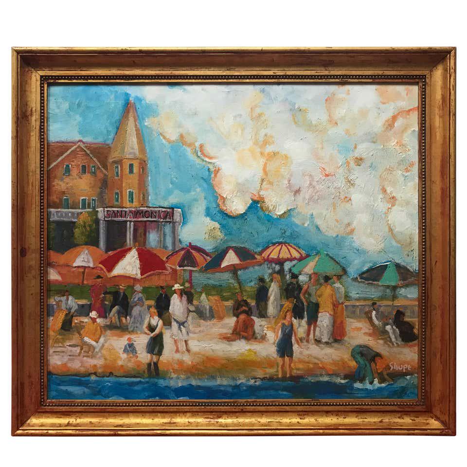 The Beach at Santa Monica by Dan Shube: Dan Shupe was born in Colorado, in the late 1930â€™s. He grew up in Venice, California where he started sculpting at an early age. He took many trips to Mexico and was profoundly influenced by th
