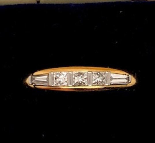 18k and plat diamond wedding band (1 of 10)
