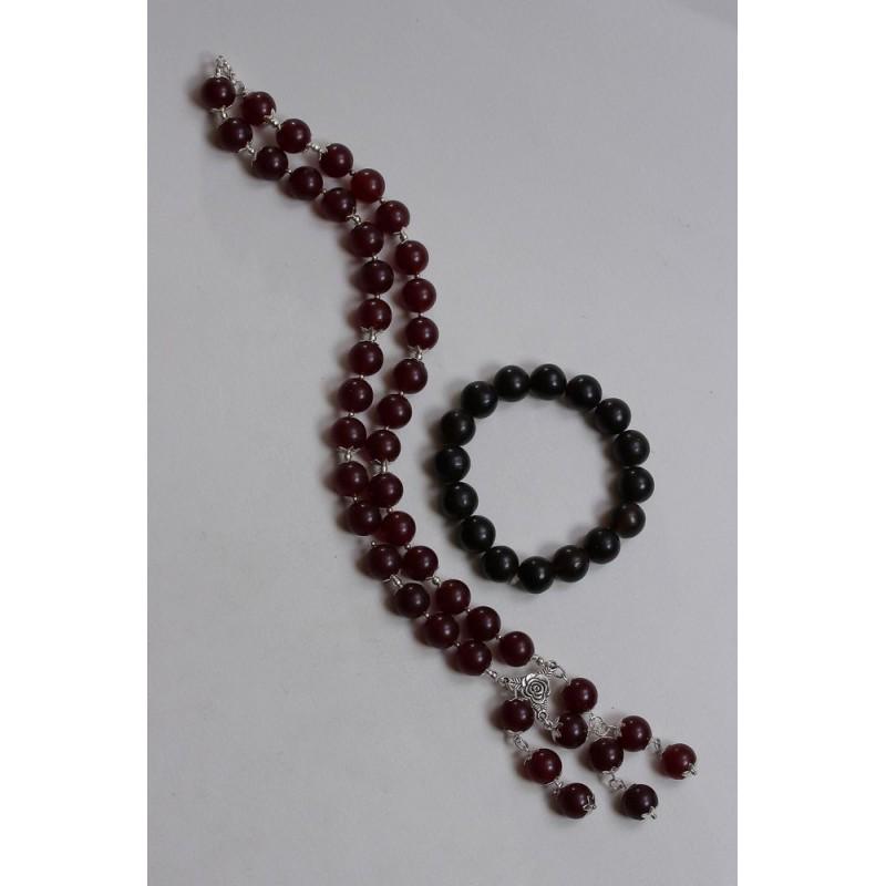 74g. Natural Baltic amber set necklace bracelet vintage (1 of 16)