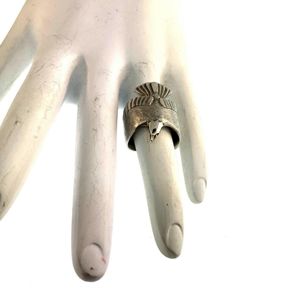 Beautiful Indian inspired Silver Eagle Ring (1 of 10)