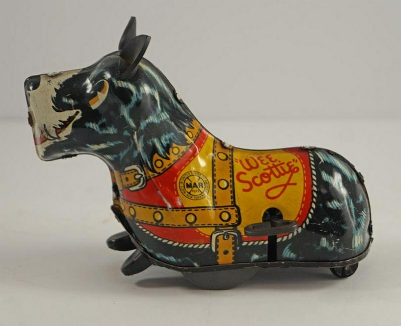 Vintage Tin Lithograph Scottie Wind-Up Marx Toy (1 of 6)