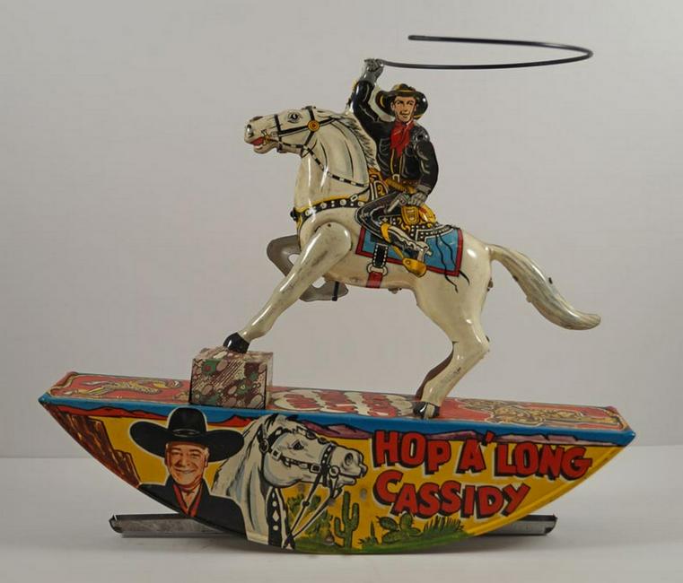 Hop A Long Cassidy Rocking Horse Tin Marx Toy (1 of 5)