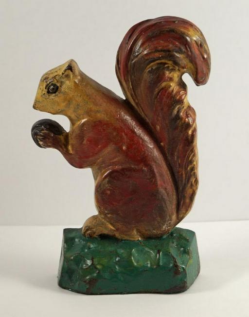 Antique Squirrel Cast Iron Doorstop (1 of 7)