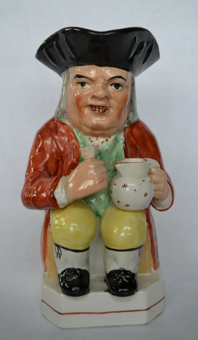 Staffordshire Toby Mug with Figural Handle (1 of 5)
