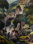 Oil painting Don Quixote Alexander Arkadievich Litvinov (1 of 7)