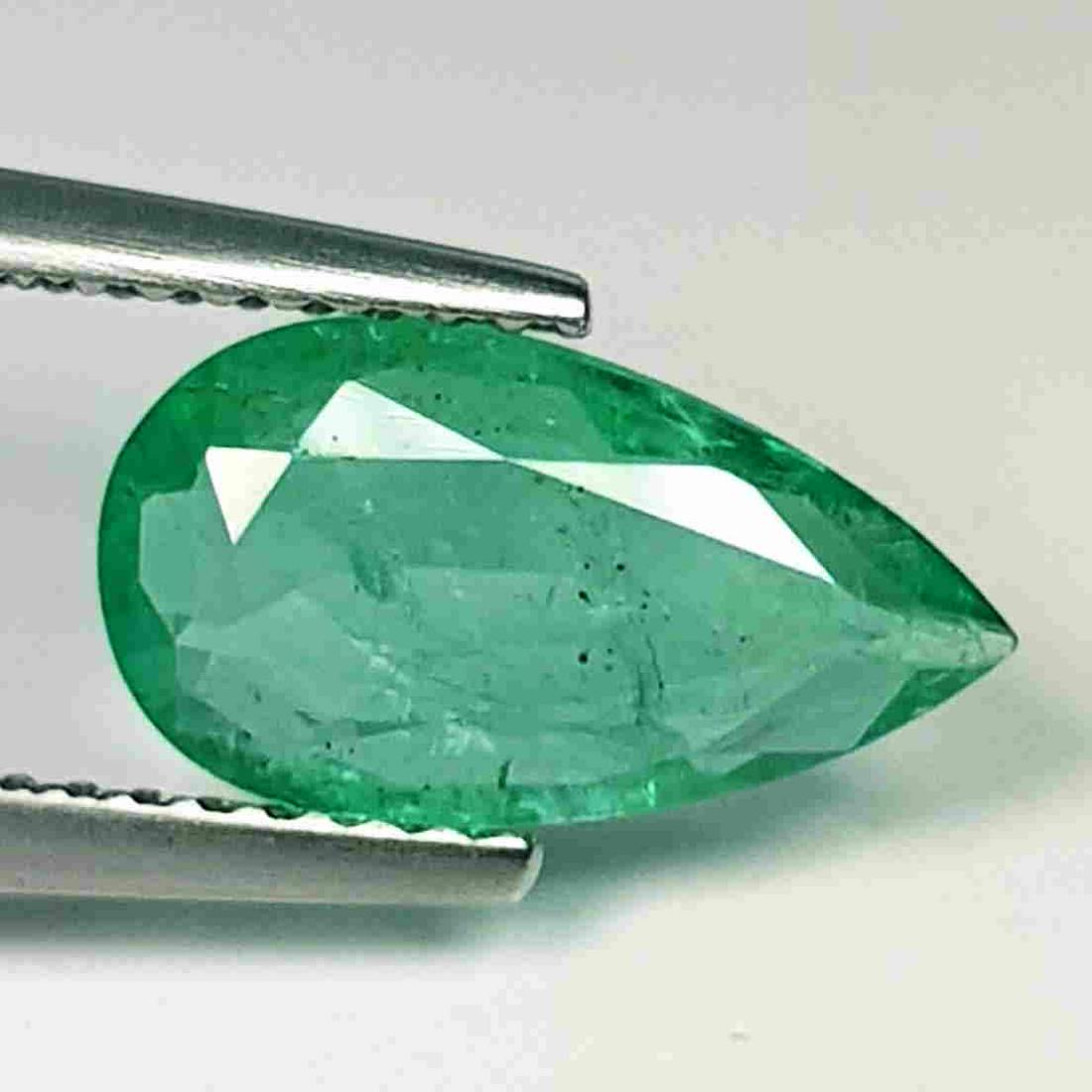 Natural Emerald Pear Cut 1.63 ct (1 of 5)