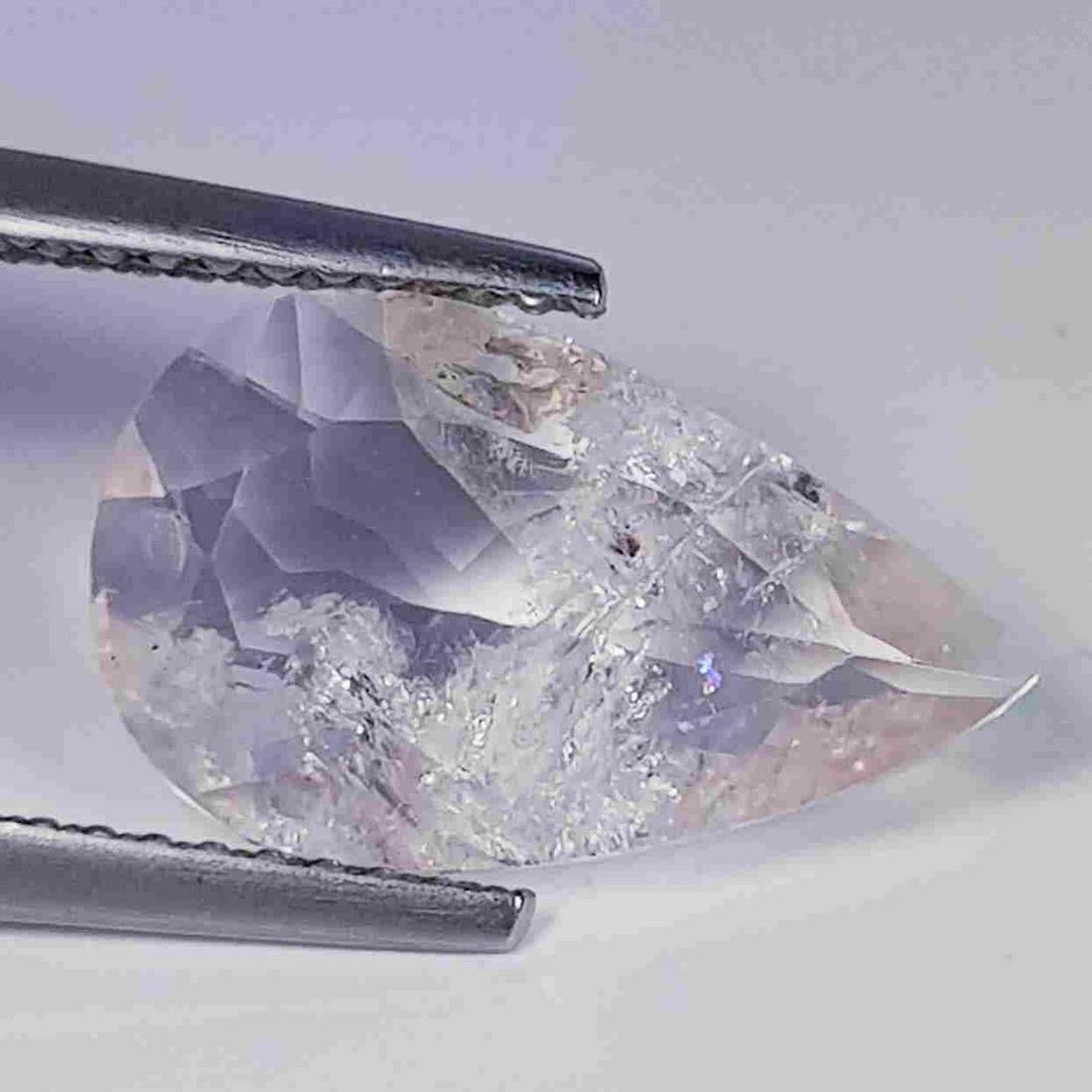 Natural Morganite Pear Cut 2.87 ct: No Reserve! Title: Natural Morganite Pear Cut 2.87 ct Color/Clarity: SI - SI-1 Carat Weight: 2.87 Size/Dimensions: 14.50 x 8.70 x 4.00 Additional Information: Pear - Brazil Shipping: Domestic: Flat-