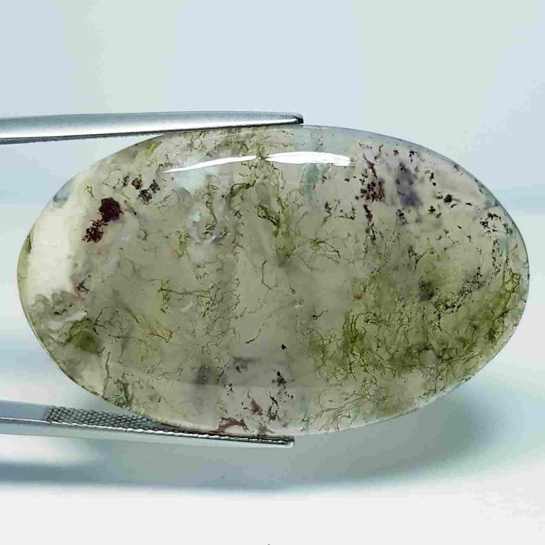 56.15 ct Natural Ocean Jasper: No Reserve! Title: 56.15 ct Natural Ocean Jasper Color/Clarity: Opaque Carat Weight: 56.15 Size/Dimensions: 42.85 x 26.75 x 5.95 Additional Information: Oval - Brazil Shipping: Domestic: Flat-rate of