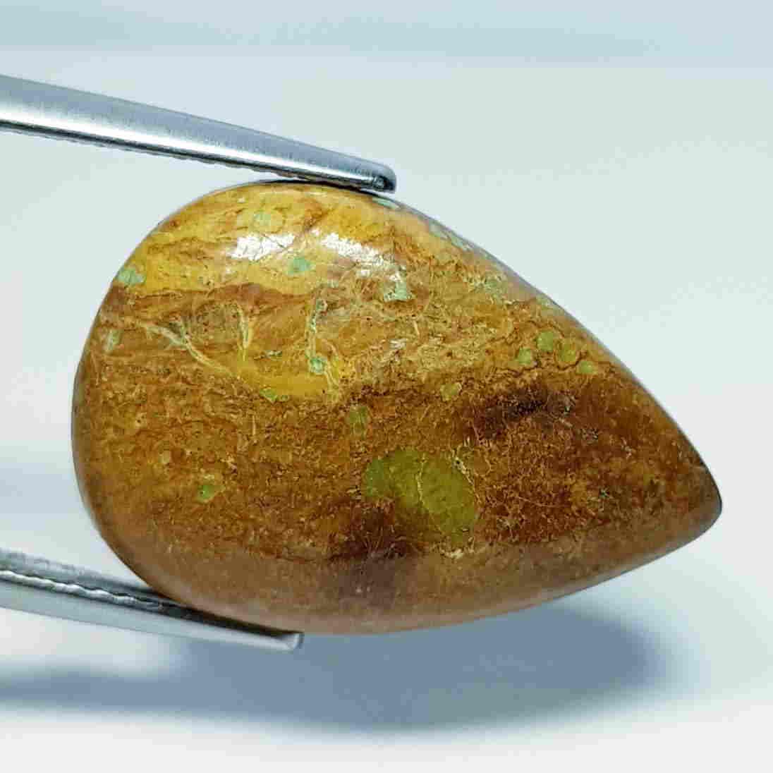 13.28 Ct Natural China Jasper: No Reserve! Title: 13.28 Ct Natural China Jasper Color/Clarity: Opaque Carat Weight: 13.28 Size/Dimensions: 21.10 x 14.50 x 6.30 Additional Information: Pear - Africa Shipping: Domestic: Flat-rate of