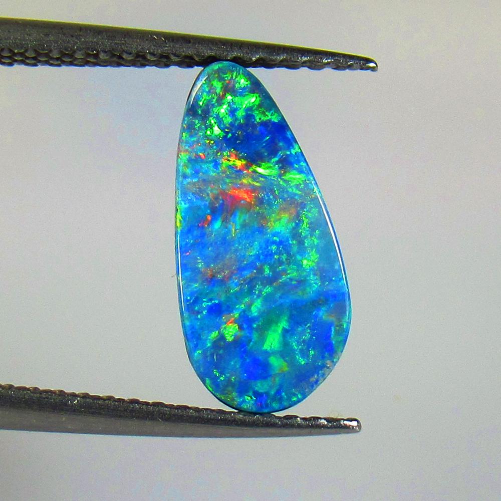 2.22 Ct Natural Australian Doublet Opal Pear Cabochon (1 of 2)