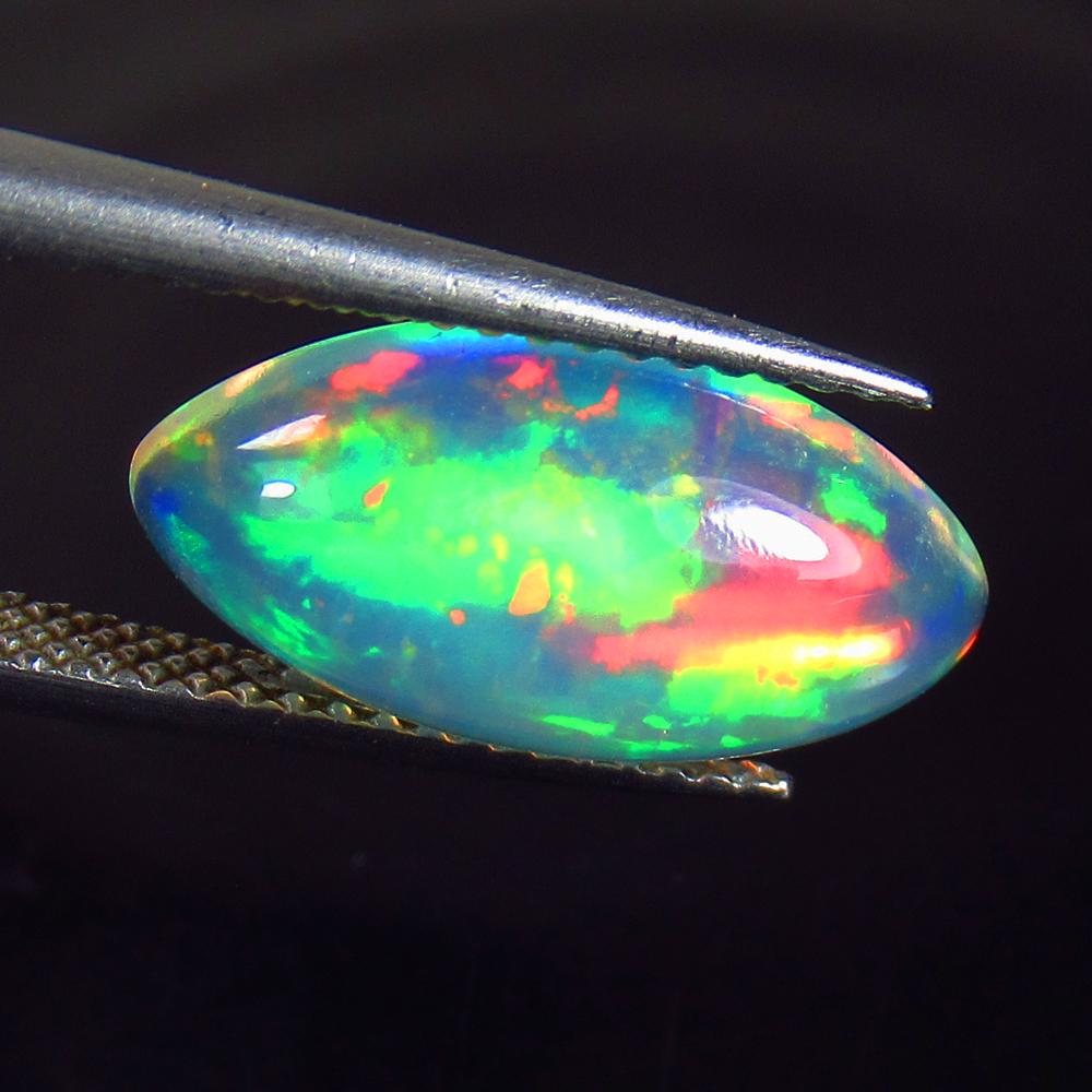 2.66 Ct Natural Ethiopian Multicolor Fire Opal Oval Cab (1 of 3)