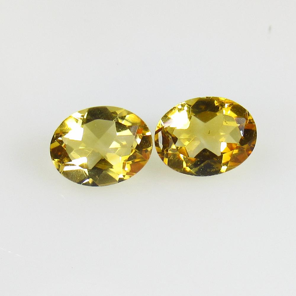 3.32 Ct Natural Citrine Oval Pair (1 of 2)
