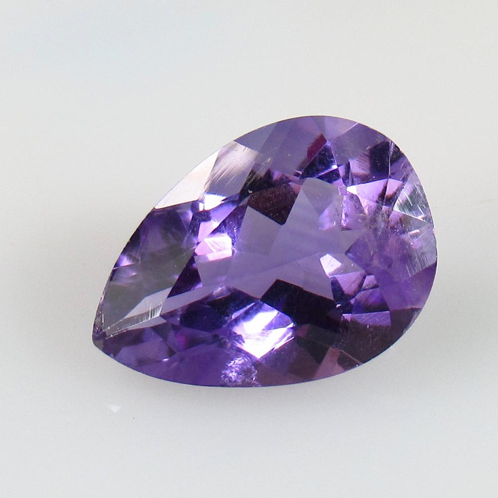 6.40 Ct Natural Purple Amethyst Pear Cut (1 of 2)