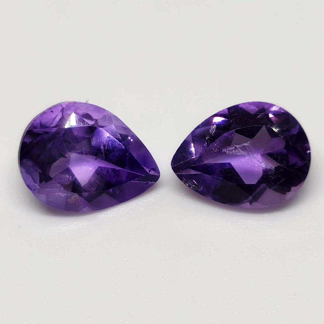 2.05 ct Natural Brazilian Amethyst Pair (1 of 1)