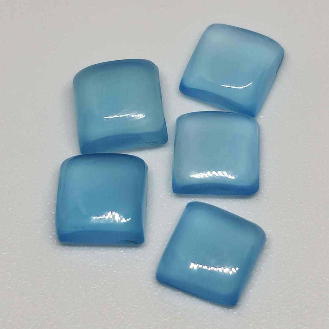 6.00 ct Natural Blue Chalcedony Lot: No Reserve! Gemstones: Chalcedony Carat Weights: 6.00 ct Size/Dimensions: 6.3 x 6.3 x3 mm Origin : India Shipping: Domestic: Flat-rate of $7.00 to anywhere within the contiguous U.S. International: Fo
