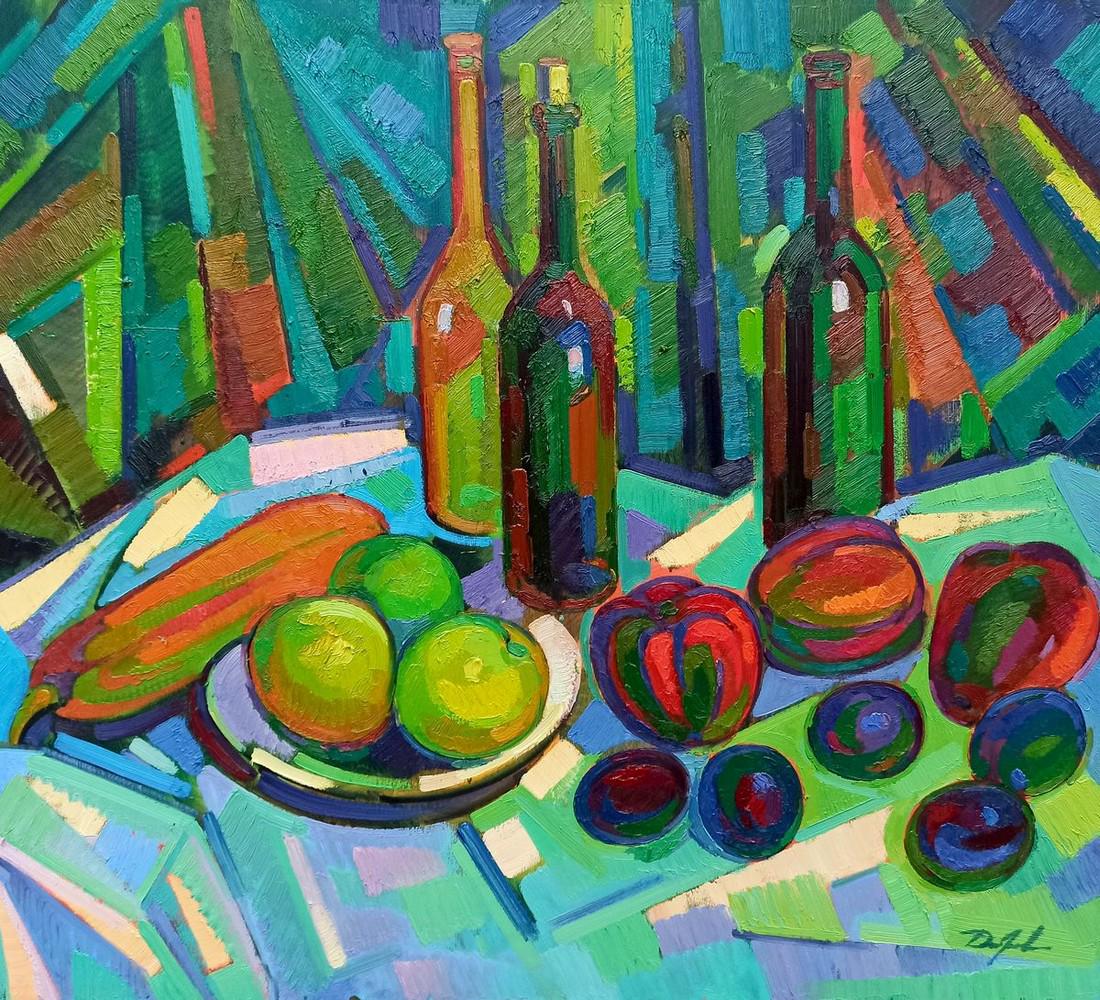 Abstract oil painting Still life Peter Tovpev (1 of 11)