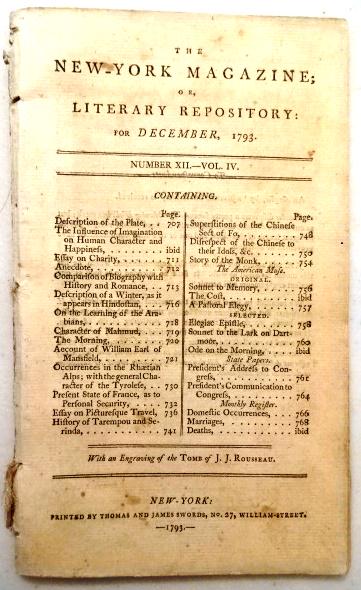 1793 Magazine George Washington Address (1 of 3)