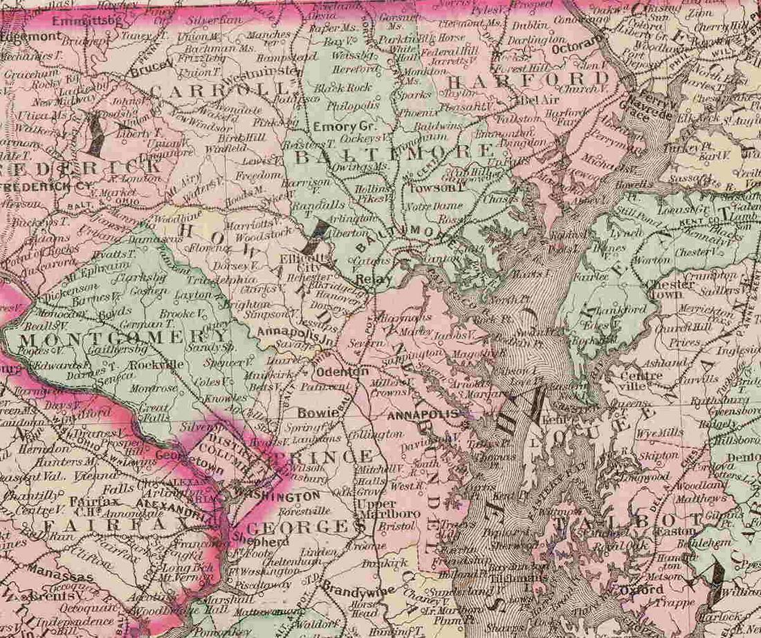 Sharp Colton map of Atlantic Coastal states (1 of 6)