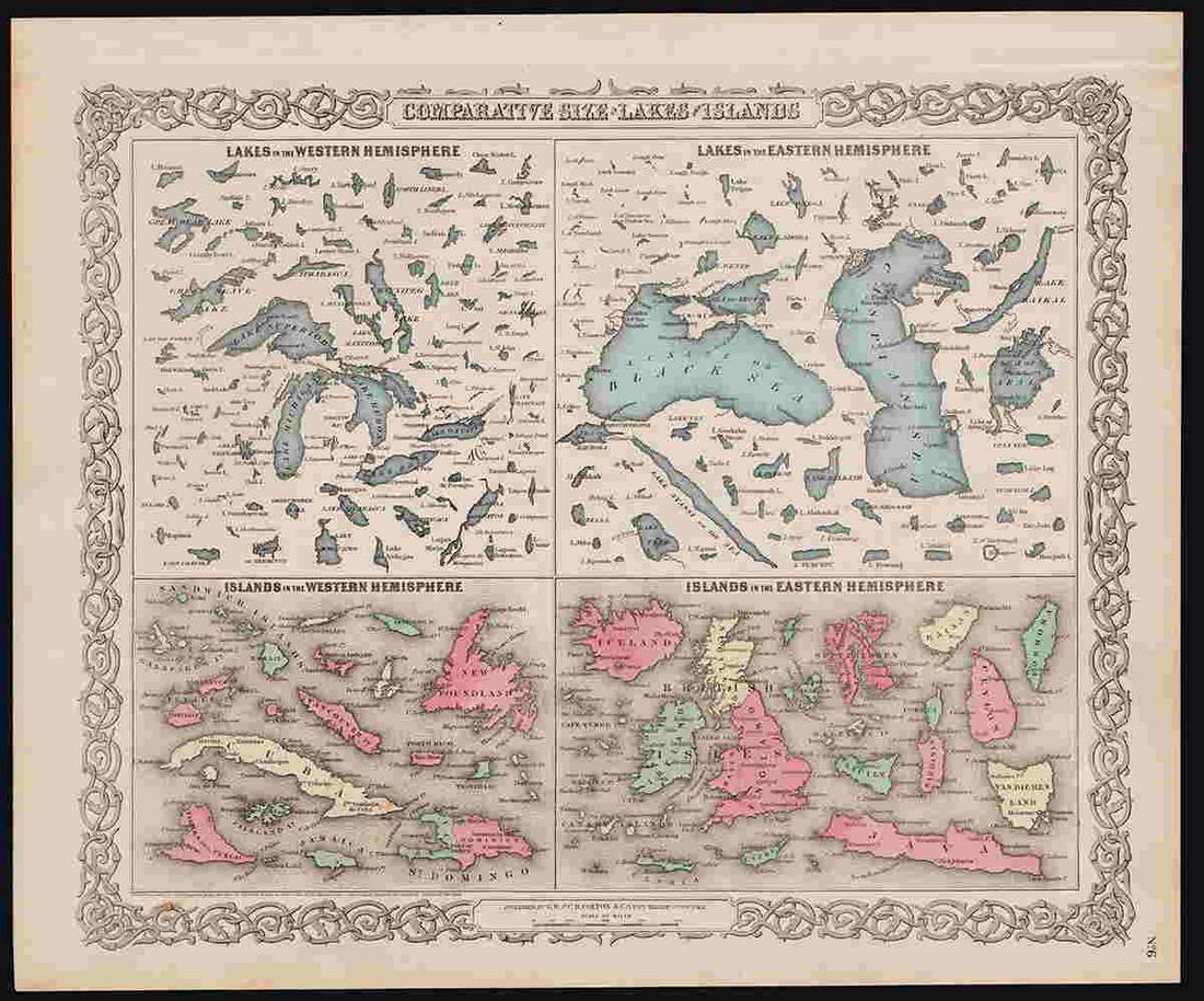 Unusual Comparative Sizes of U. S. Lakes and Islands, (1 of 5)