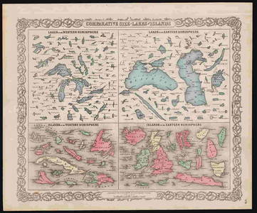 Unusual Comparative Sizes of U. S. Lakes and Islands,