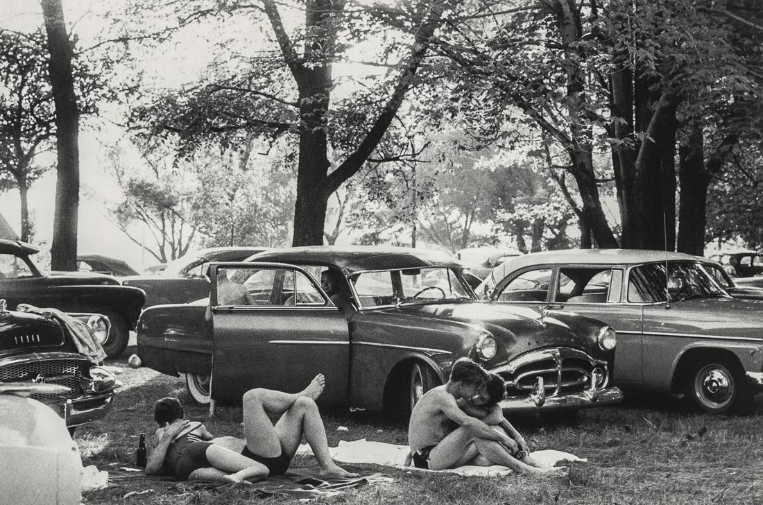 ROBERT FRANK - Public Park, Ann Arbor, Michigan: Artist: Robert Frank Title: Public Park, Ann Arbor, Michigan Medium: Photo Litho, 1993, Switzerland Dimensions: 8.45x5.7" Description: Heat Wax Mounted on 8.5x11" Conservation Board Artist Bio: Robert