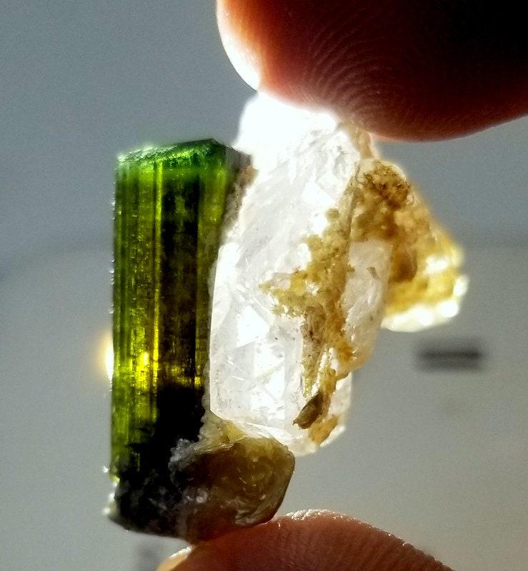 10 Grams Beautiful Natural Green Caif Tourmaline (1 of 7)
