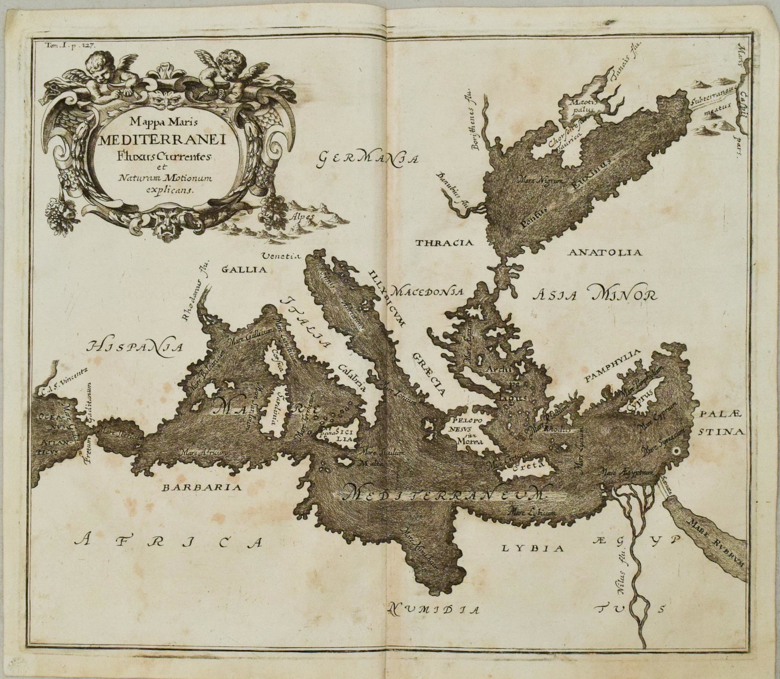 1696 Zahn Map of the Mediterranean and Black Sea (1 of 1)