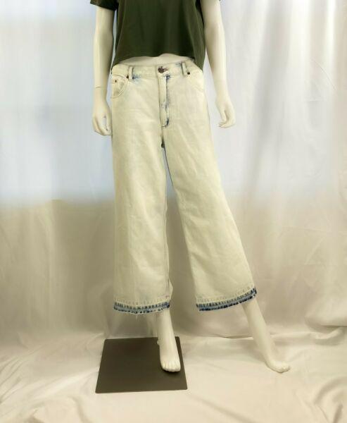 Marc Jacobs Acid Wash Cropped Wide Leg Jeans (1 of 12)