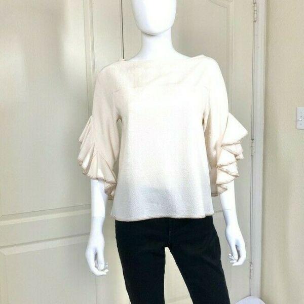 See by Chloe Ivory Ruffle Sleeve Blouse (1 of 10)