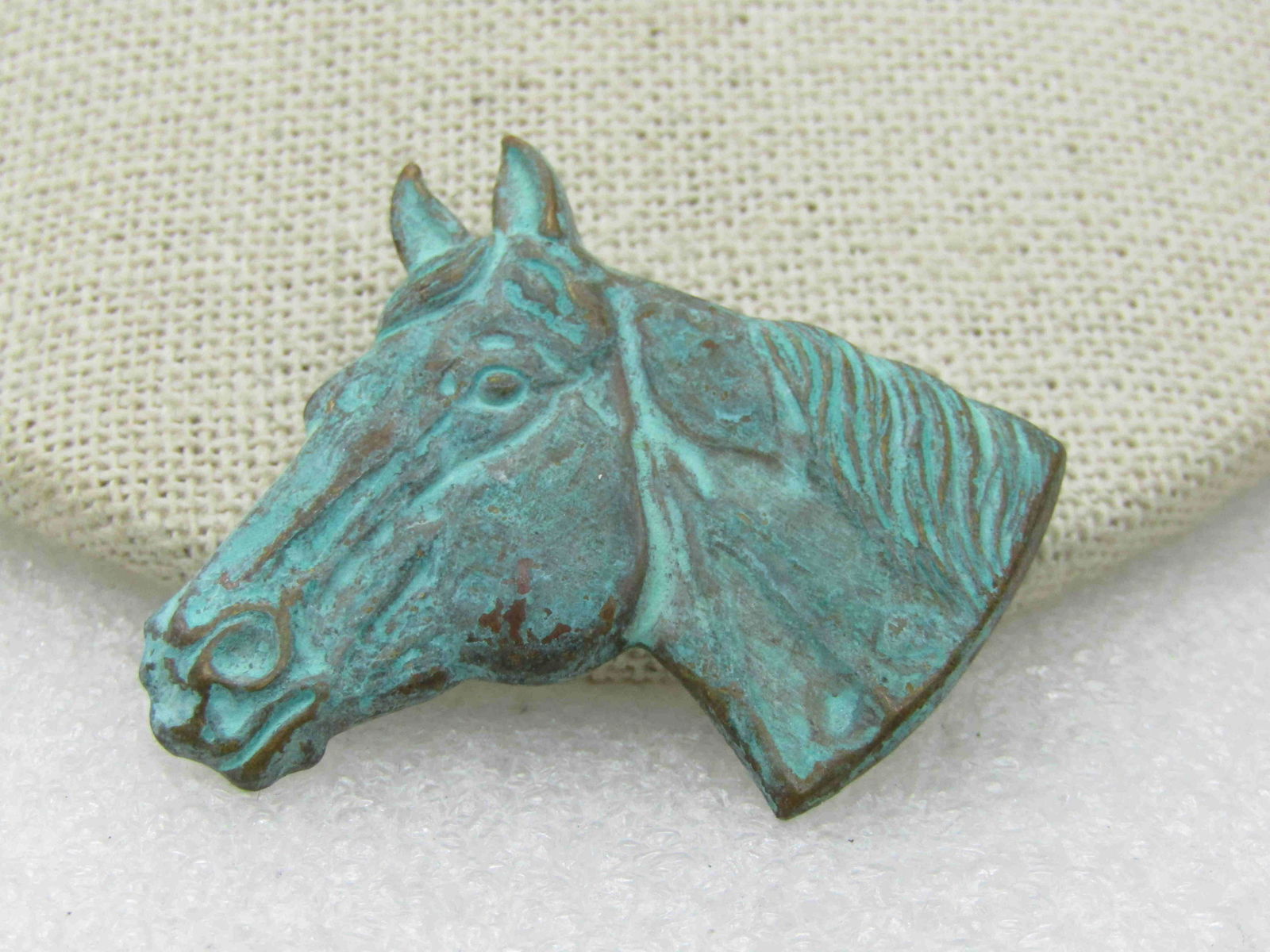 Vintage Horse Brooch, Enameled To Look Like Aged (1 of 5)